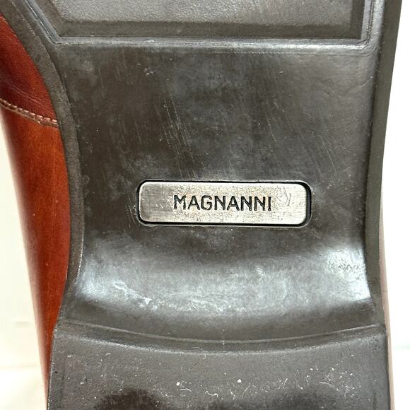 GUC Magnanni x Saks Fifth Avenue Horse Bit Loafer Chili Brown Made Portugal 8.5 - Picture 11 of 12